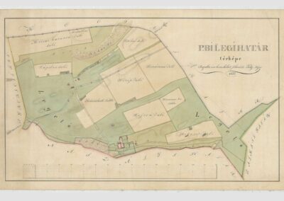 Billegpuszta térképe, 1847 - Balogh–Esterházy-kastély